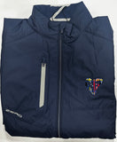 Zero Restriction Navy Blue Men's Jacket (Plaid Heart Embroidered on Left Chest)