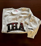 IHA Plaid Sweatshirt by Hazel Boutique